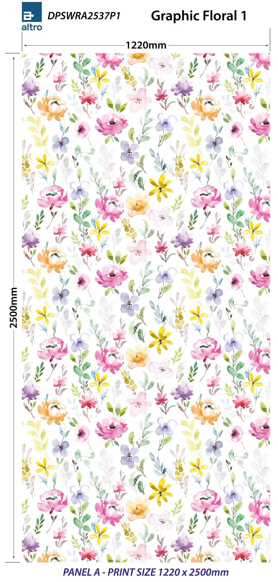 Altro Whiterock Digiclad Kit Graphic Floral 1 - Altrodirect